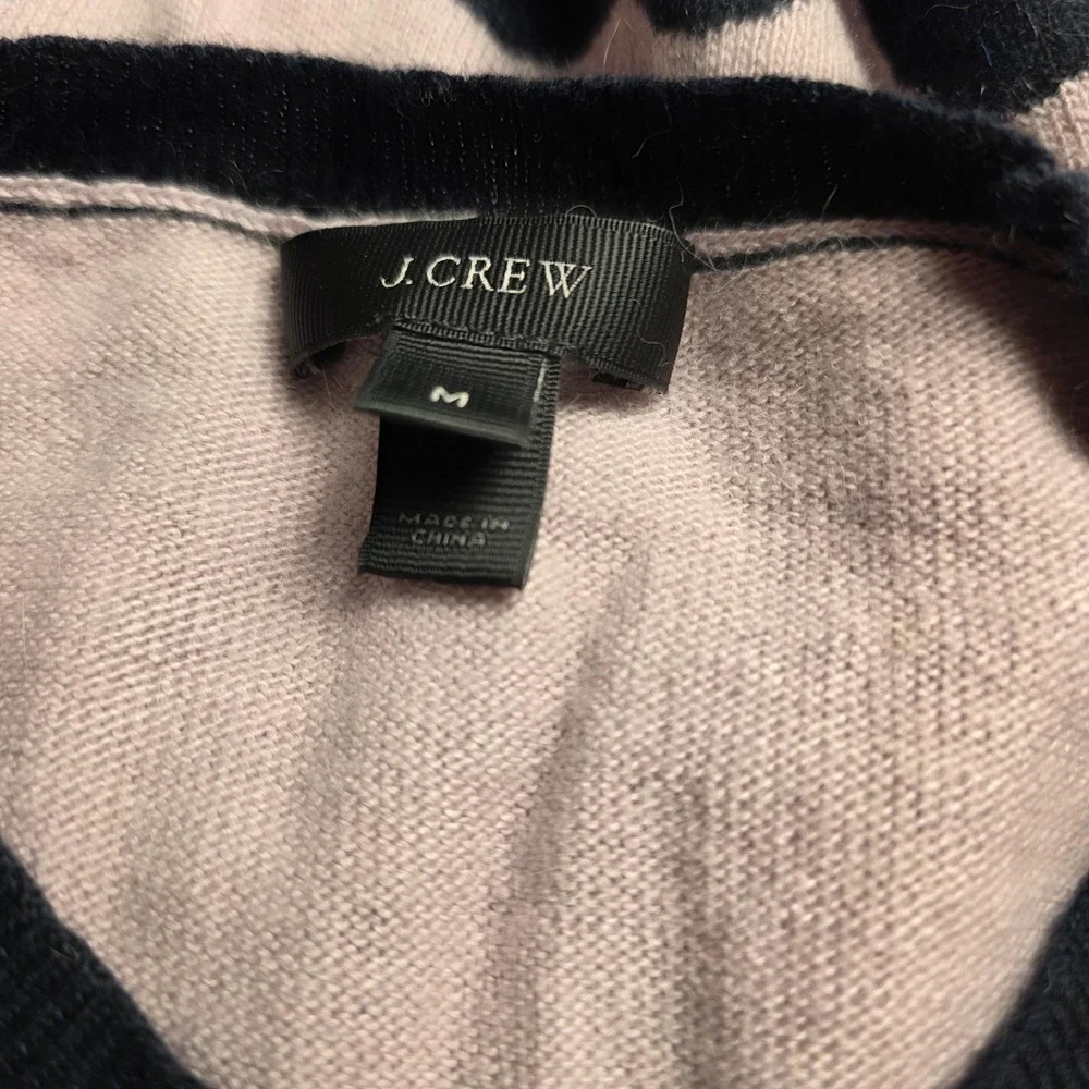 J crew women's sweater lightweight wool blend y2k heart medium